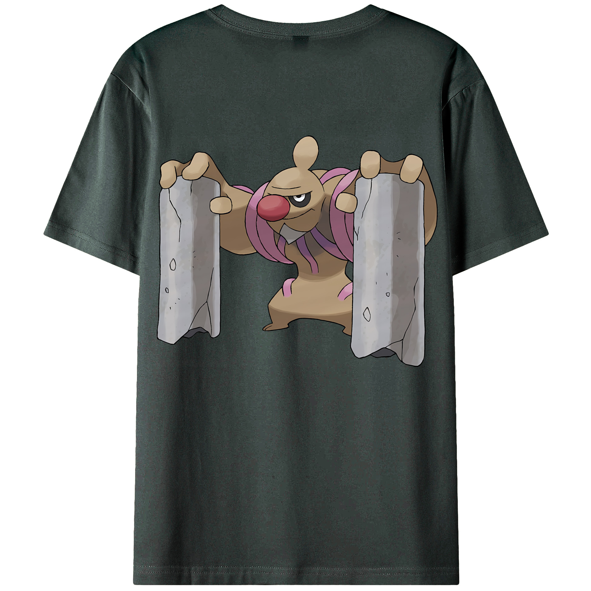 （画像用） ポケットモンスター Pokémon 綿100％ メンズ半袖Tシャツ（バックプリント） 通気性